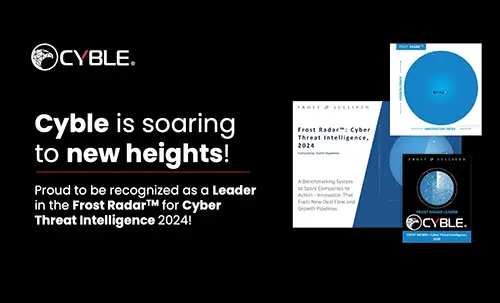 Cyble Industry Recognition 81 Cyble recognised by Frost Radar for Cyber Threat Intelligence