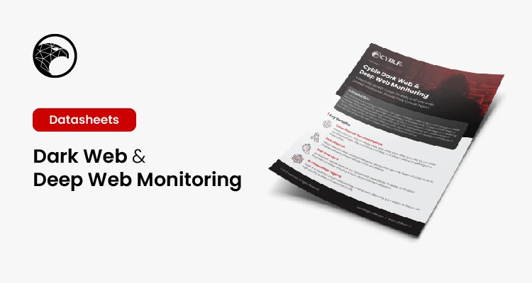 dark web data sheets