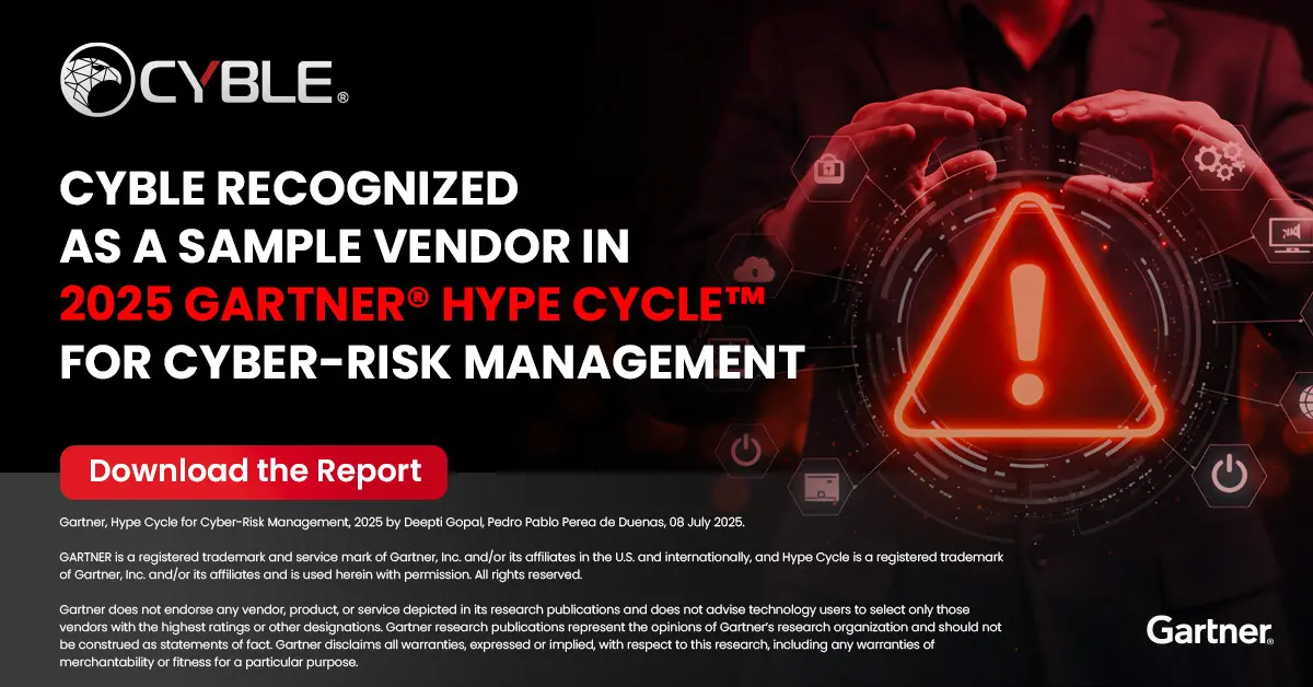 Cyble Industry Recognition 63 Gartner-Cyber-Risk-Management