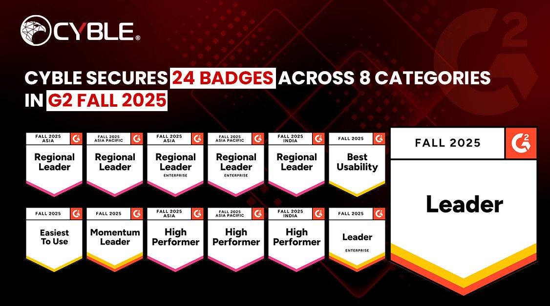 Cyble Industry Recognition 61 G2 Fall 2025 - Cyble